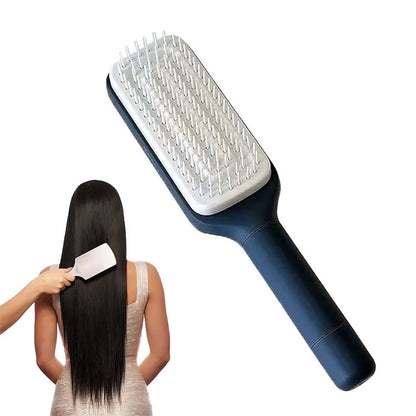 Rotatable Self Cleaning Hair Brush Telescopic Massage Airbag Comb Telescopic Cleaning Anti-Static Hairdressing Air Cushion Comb